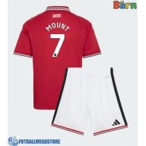 Fotballdrakt Barn Manchester United Mason Mount #7 Hjemmedraktsett 2026-27 Kortermet (+ Korte bukser)